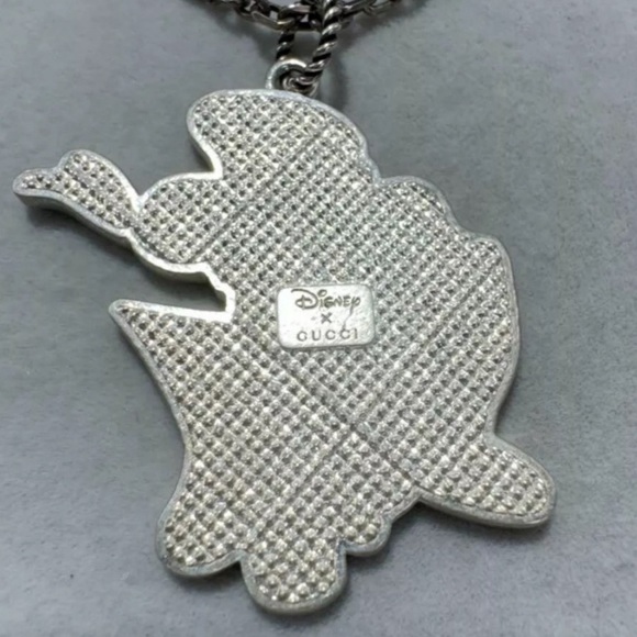 Gucci X Disney Silver Donald Duck Pendant
Necklace - 27" - Picture 5 of 12